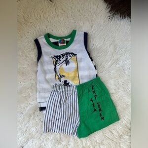 Vintage toddler beach wear set